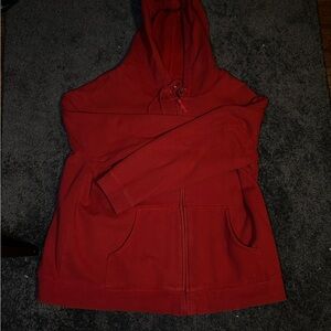 Red Hoodie with Front Pockets